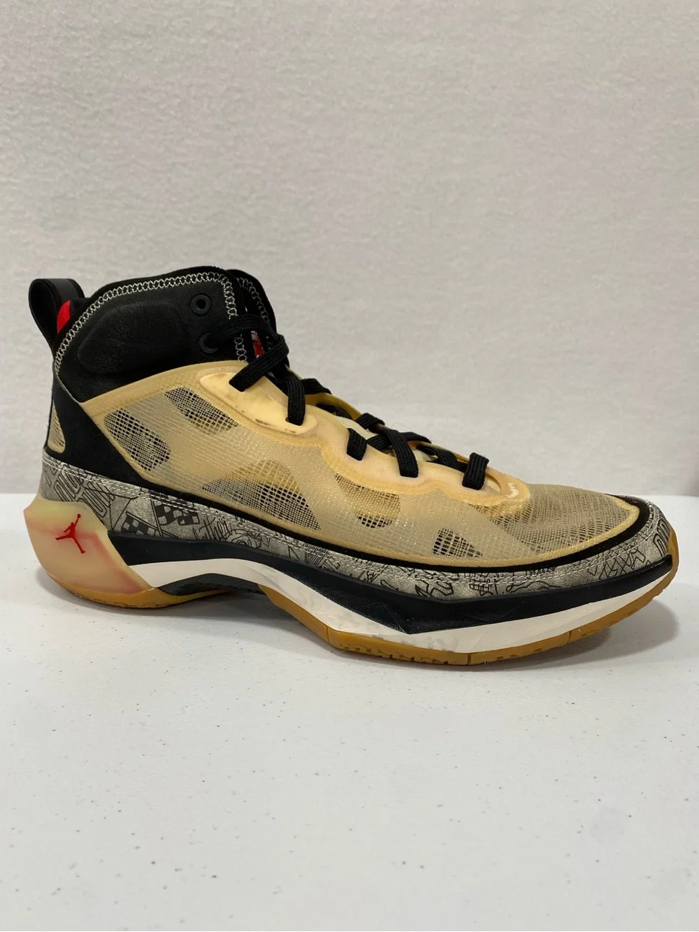 Jordan 37 Jayson Tatum Tattoo Basketball Shoes Mens Size 10 DZ0812-200